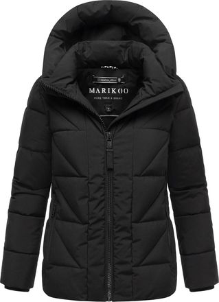 Marikoo dames winterjas Kuschelnasee met capuchon en fleecevoering