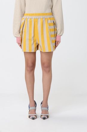 Fendi Pantaloncini a righe Fendi in cotone e seta