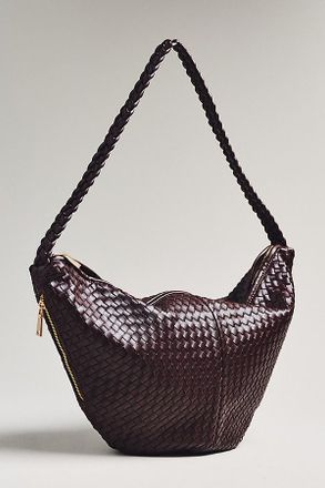 Melie Bianco Woven Crossbody Bag