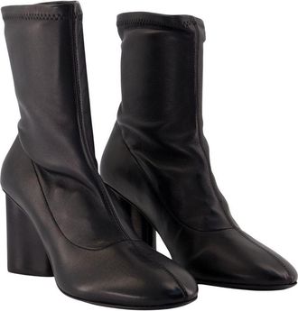 Carel Womens Lucia Ankle Boots - Carel Leather Black Shoes Ankle-Boots