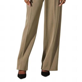 Astr Faria High Waisted Trouser Pant In Cedar