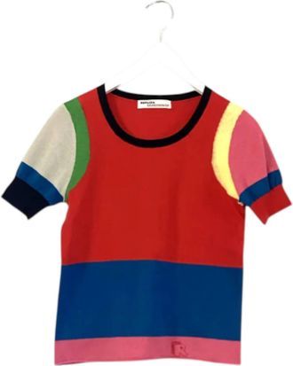 Replica Los Angeles Color Block French Tee Sweater In Multicolor