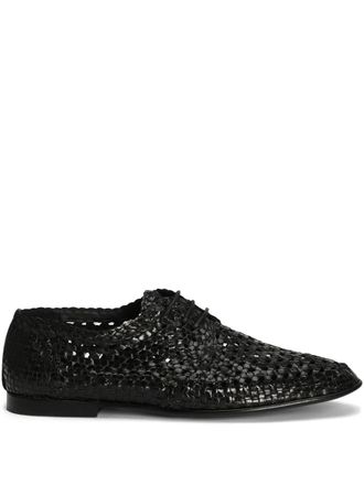 Dolce & Gabbana leather derby shoes - Black