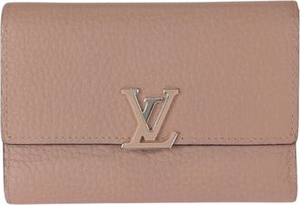 Louis Vuitton Pink Leather Wallet (Tri-Fold) (Pre-Owned)