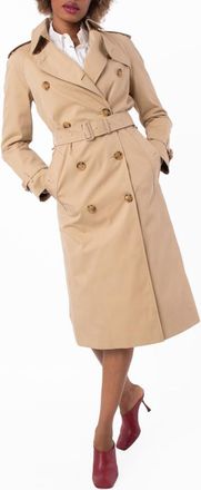 Burberry Monogram Motif Waterloo Trench Coat, Brand Size 6 ( US Size 4 )