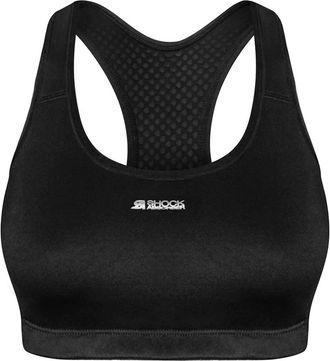 Shock Absorber Womens Crop Top Sports Bra In Black
