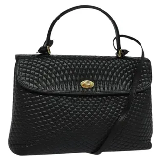 Bally Pre-owned Handbags, female, Black, Size: ONE SIZE Pre-owned Leather Handbag