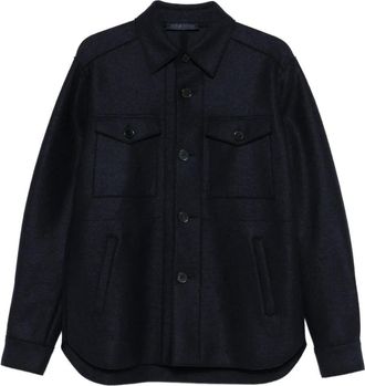 Harris Wharf London Giacca-camicia con tasche - Blu