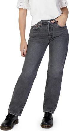 Levi's Straight Jeans - Dames - Loose Fit Jeans - Zwart - W30 L30 - Katoen - Jeans