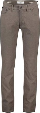 Brax Mens Cooper Marathon 2-Tone Jeans In Beige