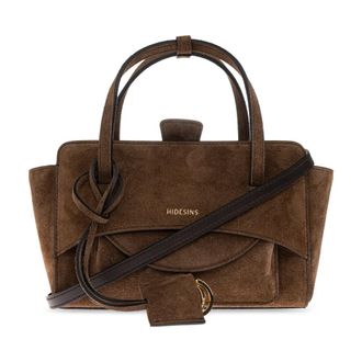 Hidesins Borsa Piccola con Patta - - Bags - Donna - Marrone - ONE SIZE
