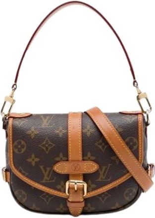 Louis Vuitton Pre-owned Saumur BB - Dames - Vintage Schoudertas - Bruin - ONE Size - Leer - Vintage