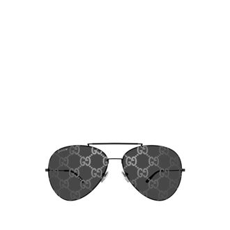 Gucci Pilot Frame Zonnebrillen - Heren - Zonnebrillen - Zwart - 65 MM - Accessoires
