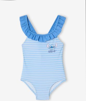 Lilo & Stitch M&auml;dchen Badeanzug Disney LILO & STITCH blau gestreift