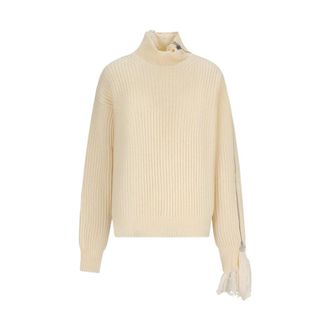 Giuseppe Di Morabito Coltruien - Dames - Truien - Beige - Maat: XS