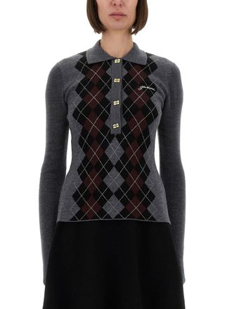 Ganni Jacquard Wool Sweater