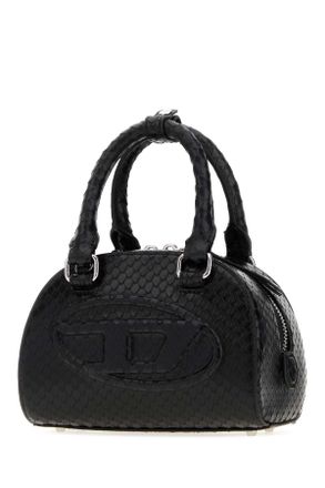 Diesel Womens Black Leather 1dr Dome Handbag T8013 Borse A Mano Bag