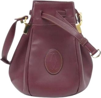 Cartier Pre-owned Bucket Bags, female, Red, Size: ONE SIZE Pre-owned Vintage Shoulder Bag