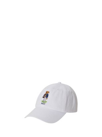 Ralph Lauren White Wimbledon Embroidered Baseball Hat