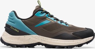 Clarks Stanway Kanten Marine Blauw Combinatie Sneakers