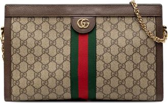 Gucci Pre-owned Gucci Medium GG Supreme Web Ophidia Chain Shoulder Bag Ladies 503876 596231