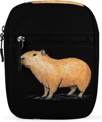 Generic Capybara Animal Trendy Crossbody Bag for Men Women Small Satchel Men Sling Adjustable Shoulder Strap Messenger
