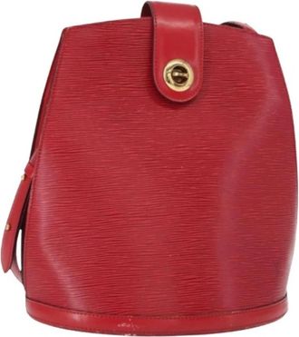 Louis Vuitton Pre-owned Vintage Bucket Bag - Dames - Vintage Tas - Rood - ONE Size - Leer - Vintage