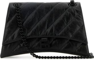 Balenciaga Crush Chain Shoulder Bag Black