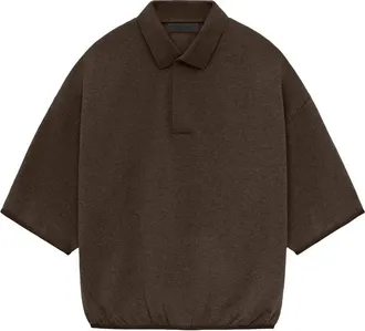 Fear of God 3/4 Sleeve Polo Shirt Heather Wood 192SU244402F