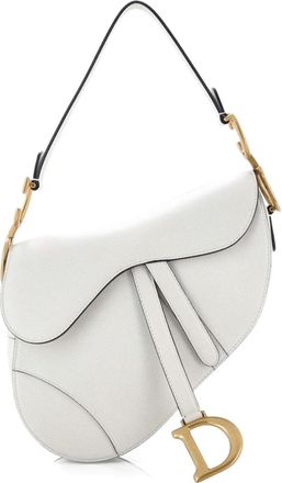 Dior Saddle Handbag Leather Medium shoulder bag - Wit