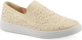 White Mountain Unit Knit Slip-On Sneaker in Buttercream/Fabric at Nordstrom Rack, Size 9.5