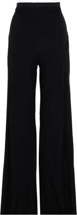 Rick Owens Bias-Cut Wide-Leg Viscose Trousers - Black