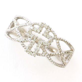 C&A White Gold White Gold (18K) Band Ring (Pre-Owned)