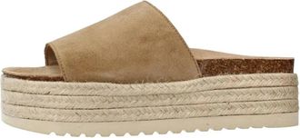 Yellow 19028 3C Sandalia Yute 3 Cuerdas - Dames - Sleehakken - Bruin - 39 EU - Jute - Schoenen