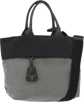 Prada Pre-owned Nylon Tote Bag - Dames - Vintage Shopper - Zwart - ONE Size - Nylon - Vintage