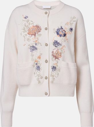 Paco Rabanne Sequined wool and cashmere cardigan