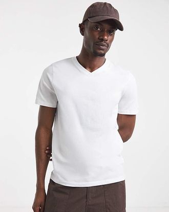 Jacamo Pure Cotton V-Neck T-Shirt