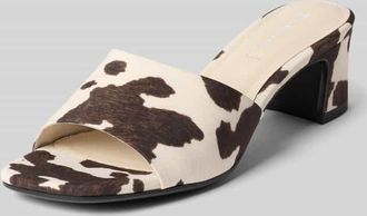 Tamaris Tamaris Pantoletten mit Allover-Muster in Weiss, Gr&ouml;&szlig;e 36