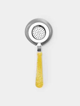 Zanetto Enameled Silver-Plated Cocktail Strainer