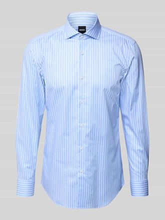 HUGO BOSS Slim Fit Businesshemd aus Baumwoll-Mix Modell HANK-SP-C1 in Blau, Gr&ouml;&szlig;e 38