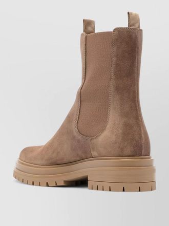 Gianvito Rossi boots chunky sole elastic panels pull tabs