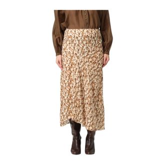 Isabel Marant Midi Skirts, female, Yellow, XS, Floral Print Skirt