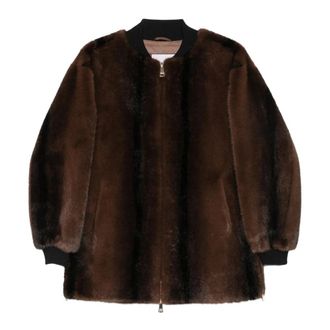 Ermanno Scervino 00048 Giubbotto - Dames - Jassen - Bruin - XS - Jassen