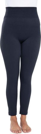 Muk Luks Fleece Lined Leggings - 4 Waistband in Navy at Nordstrom, Size Medium