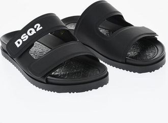 Dsquared2 Solid-Color Sandals with Velcro Closure size 40