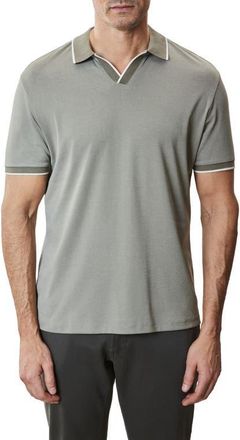 Robert Barakett Northpark Johnny Collar Polo in Olive at Nordstrom, Size Xx-Large