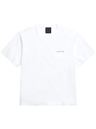 Canada Goose Relaxed Fit White Cotton T-Shirt