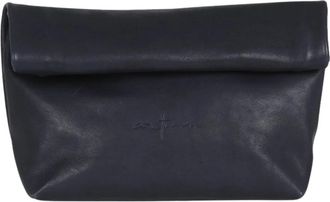 Cortana Delhi Clutch - Dames - Clutches - Blauw - ONE Size - Leer - Tassen