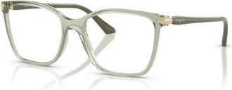 Vogue Eyewear 53mm Square optical glasses in Green at Nordstrom