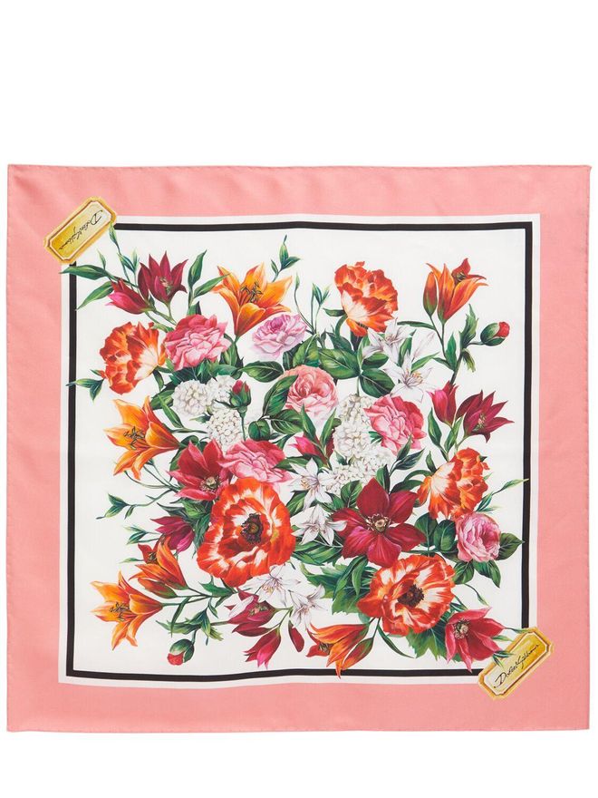【関税＆送料込み】Dolce & Gabbana Printed Silk Foulard Dolce & Gabbana Printed Silk Foulard from $315.00 - on Stylight